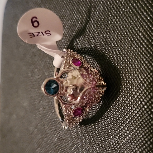 Bomb Party RBP2639 “The Ring of Immortality” CZ on Rhodium Size 9 Ring NWT - Picture 1 of 2